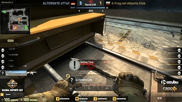 E-Frag vs ALTERNATE aTTaX de_train map3 Gameshow Global eSports Cup