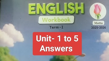 2nd std term-1 english unit-1 to 5 workbook key answers.....2025-26