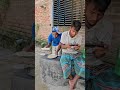 The boy was eating mudri
