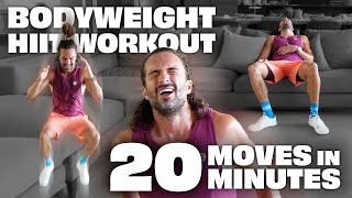 BODYWEIGHT HIIT WORKOUT 20 Moves in 20 Minutes | Joe Wicks Workouts