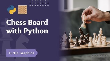 How to draw a Chess Board with Python |  Turtle Graphics | Crazy Coders