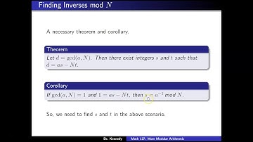 MATH 127 CNU Euclidean Tables
