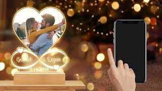 Anniversary Women Men Couples Gifts Custom Photo Love Frame screenshot 4