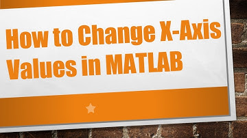 How to Change X-Axis Values in MATLAB
