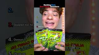 Ranking Best Sour Candy Reactions
