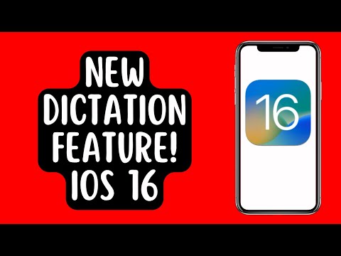 NEW DICTATION FEATURE! iPhone iOS 16
