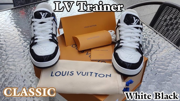 Louis Vuitton Trainers Black White SS22 Sneakers LV size 10