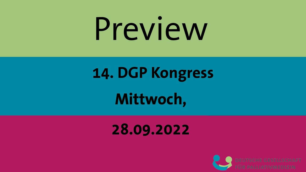 Vorfreude auf den 14. DGP Kongress YouTube