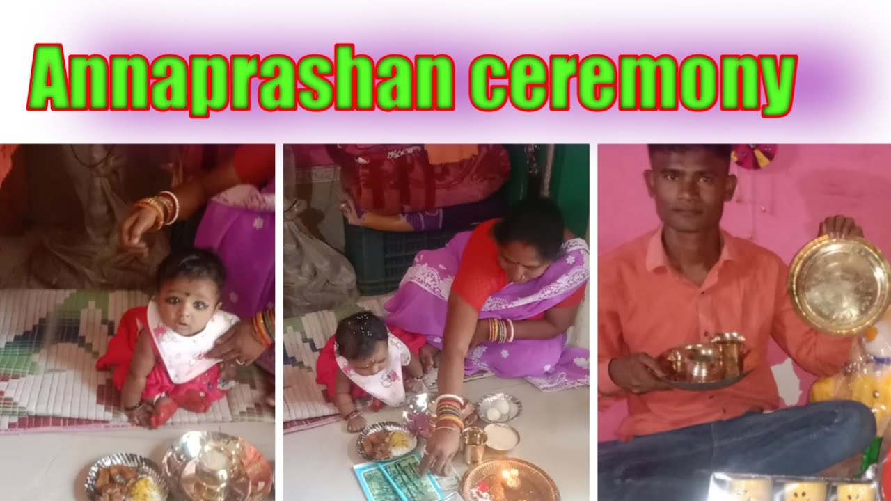 Annaprashan ceremony🧑‍🍼 new born baby girl Laxmi ka rice ceremony