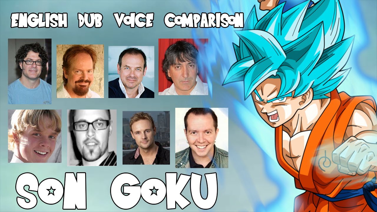 English Dub Voice Actor Comparison - Son Goku - YouTube.