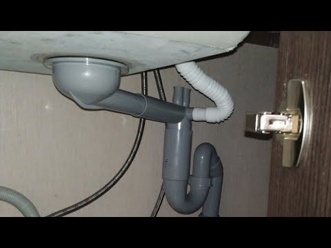 Замена водослива-сифона на кухне на малагабаритный сифон Замена водослива-сифона на кухне на малагабаритный сифон