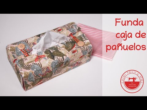 Funda para caja de pañuelos de papel (con patrón)