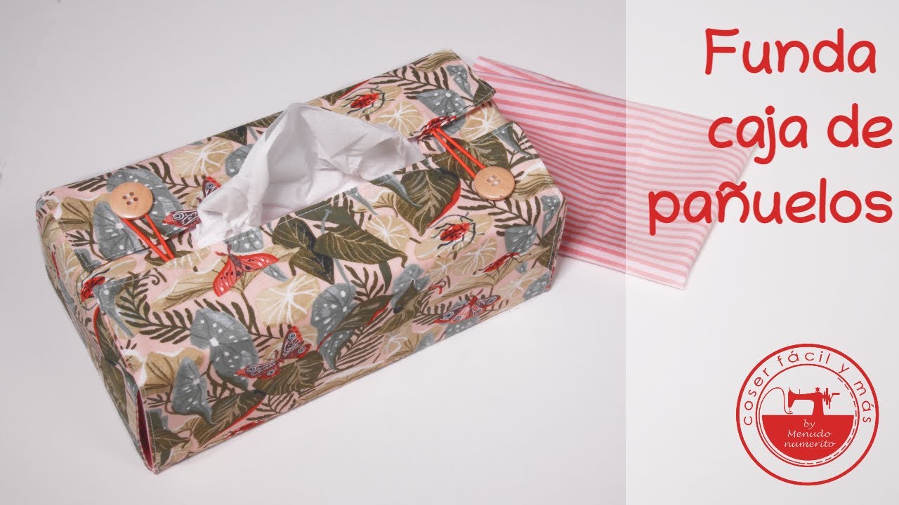 Funda para caja de pañuelos de papel motivo cama disponible en 4 tonalidades 