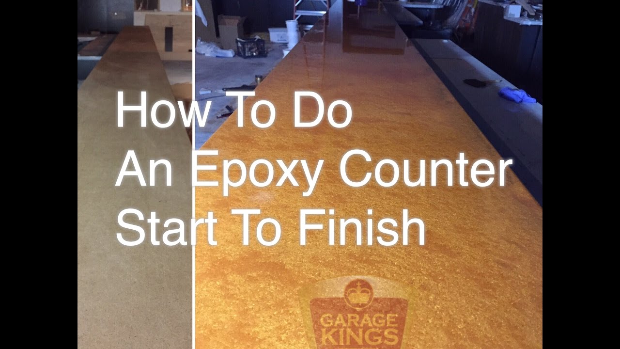 How to Do an Epoxy Counter Top! YouTube