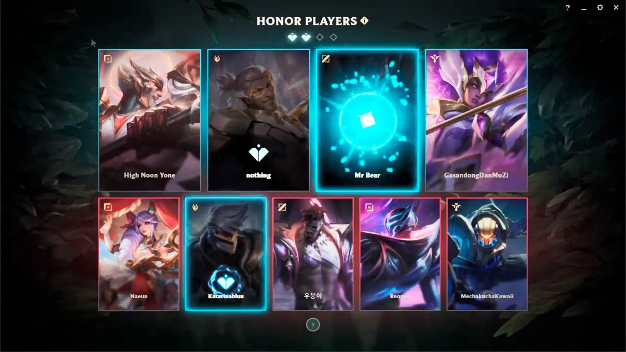 NEW Honor System Animation REWORKED - League of Legends - YouTube