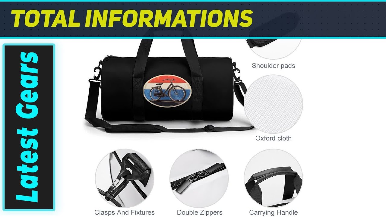 Dutch Bicycle Sports Gym Bag: Unbeatable Style for Your Active Life