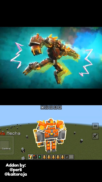 Boboiboy Gentar Minecraft #minecraft #addon #boboiboy #boboiboygentar #shorts #fyp #admudcraft