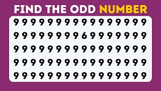 Find the ODD One Out | numbers and letters edition | EASY,MEDIUM,HARD