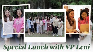 SPECIAL LUNCH WITH VP LENI | Marjorie Barretto