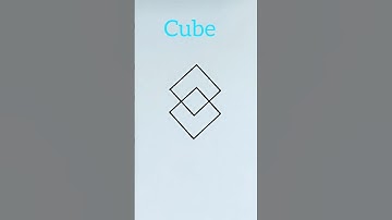 How to draw A 3D cube in Easy steps #drawing #kidsdrawing #kidsvideo #kidslearning #art