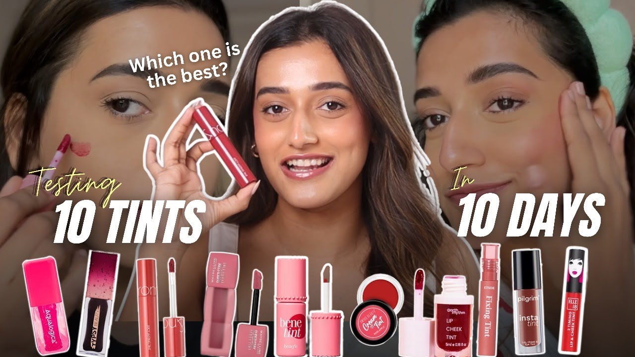 I tried *10* lip & cheek *TINTS* to tell you the BEST ONES! 🤯🥹| Aashi Adani