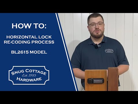 How To: Change the code on your Borg Lock (Model BL2615)