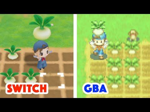GBA 2003 vs. SWITCH 2019 STORY OF SEASONS FRIENDS OF MINERAL TOWN COMPARISON