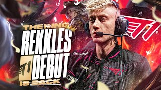 REKKLES DEBUTS IN T1 - T1 VS KDF ACADEMY - CAEDREL