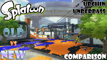 Splatoon - Comparison of Urchin Underpass (OLD vs NEW)