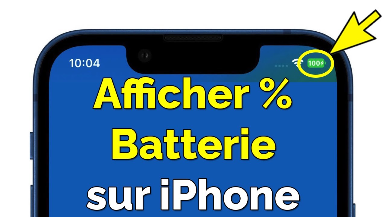 Comment afficher le pourcentage de la batterie sur iPhone 14/ 13/ 12