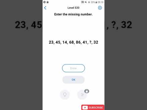 Easy Game Level 530 Enter the missing number Walkthrough