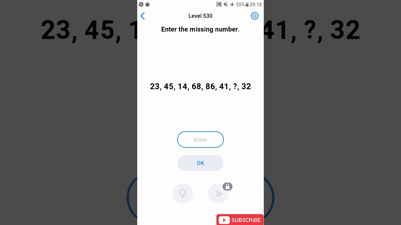 Easy Game - Brain Test - Level 530 Enter The Missing Number Walkthrough
