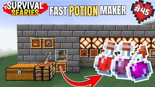 #45 || Easy Automatic Potion Brewer || In Minecraft PE Xbox 1.21 || In Hindi