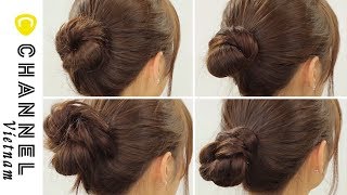 Cách búi tóc đơn giản