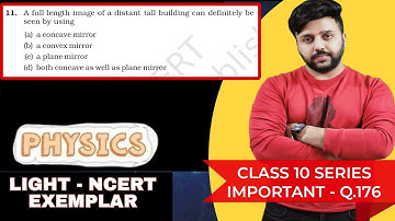 A full length image of a distant tall building can definitely be seen by using(a) a concave mirror(b