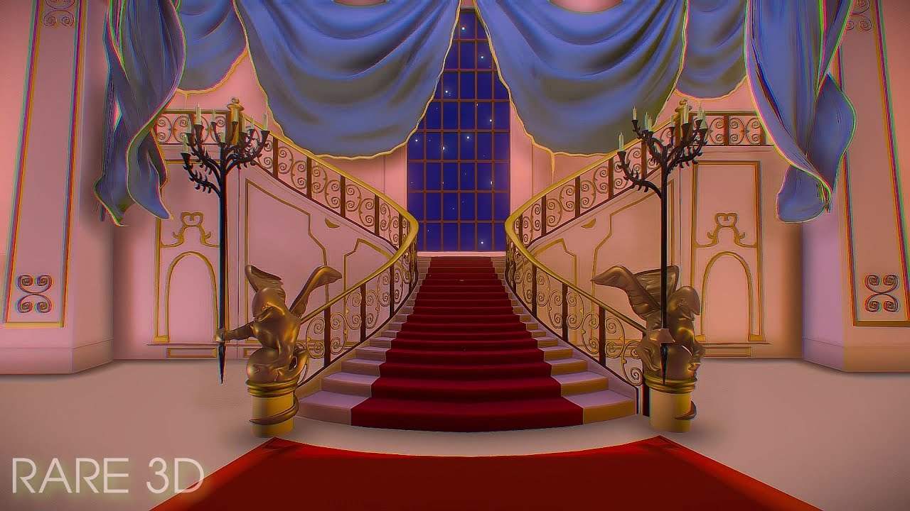 Beauty And The Beast Palace Scene 3D Model YouTube