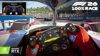 F1 26 Virtual Reality at 4K Looks Absolutely Insane - Monaco GP 100% Race | Steering Wheel Gameplay screenshot 5