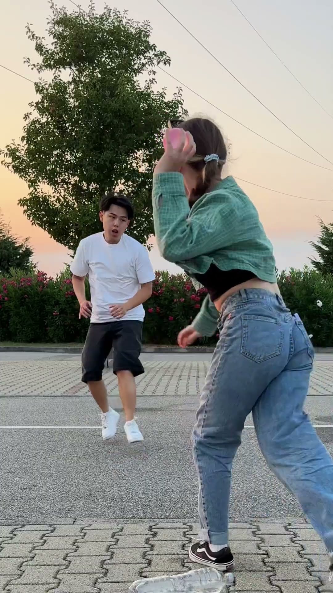 NO NO NO YES! (Water Balloon Challenge!) feat @PANDAGIRLOFFICIAL  #shorts