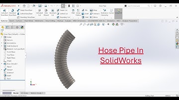 SolidWorks Tutorial | Hose Pipe in SolidWorks | Hose Pipe 3D Model