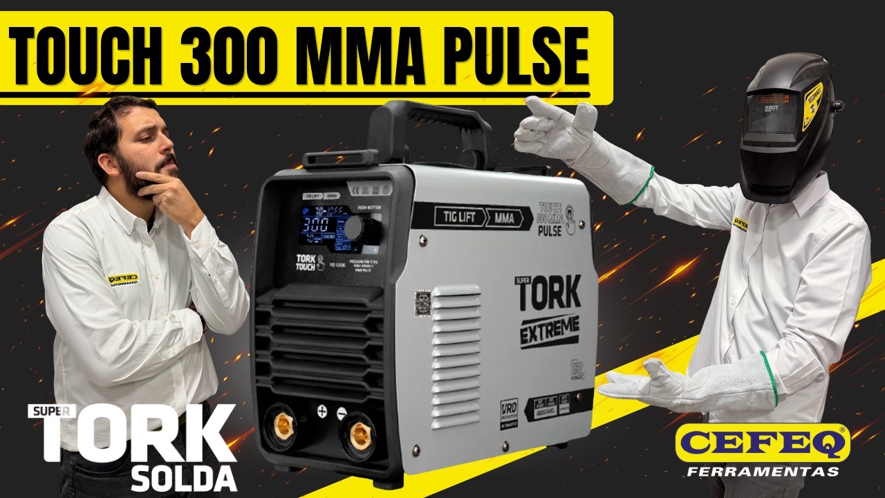 Touch 300 MMA Pulse | 2-in-1 Inverter 300A ITE 12300 Super TORK