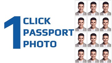 How To Create Action Passport Size Photo  Photoshop CC Tutorial (By One Click) Step by Step Process