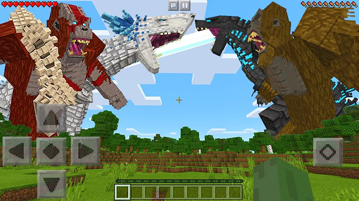 I Found GODZILLA & KONG vs SHIMO & SKAR KING in Minecraft Pocket Edition...