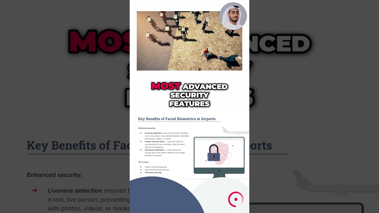How Facial Recognition Stops Fake Faces at Airports | AI Security in Action #biometrics