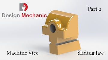 #93 Solidworks Tutorial | Machine Vice | Part 2 | Part Modelling | Design Mechanic