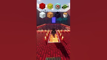 Testing Every Block for Fall Damage in Minecraft! 💀 #minecraft #minecraftshorts #falldamage