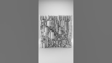 k-d trees constructed from scattered points on the faces of a cube #houdini #redshift3d