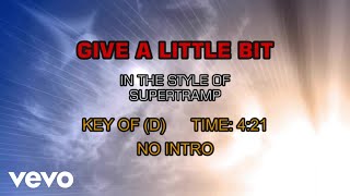Video thumbnail of "Supertramp - Give A Little Bit (Karaoke)"
