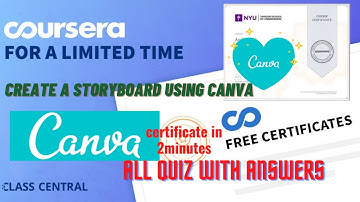 Create a Storyboard using Canva, All Quiz with Answers.