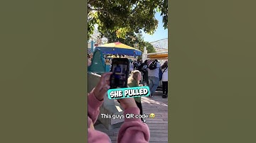 He Had a QR Code On The Back Of His Shirt 😳 #shorts