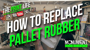How to Screen Print: Replace the Pallet Rubber on your Screen Printing Press Platens.